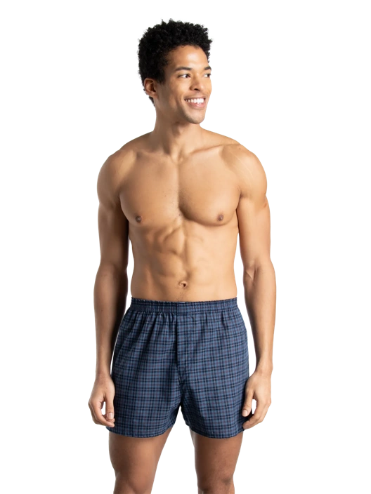 fruit of the loom Men's Boxers Tartan 3 Pack fruit of the loom Men's Boxers Tartan 3 Pack