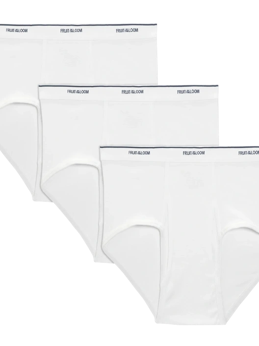 fruit of the loom Men's Cotton Briefs White 3 Pack fruit of the loom Men's Cotton Briefs White 3 Pack