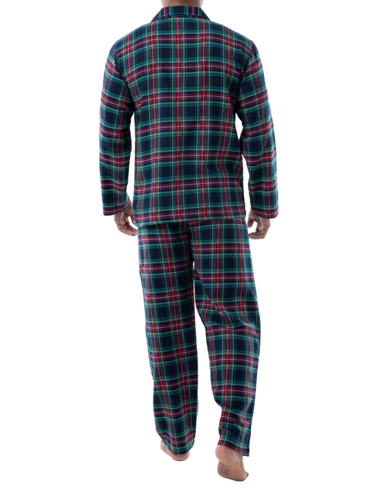 Fruit Of The Loom Men's Flannel Pajama 2 Piece Set