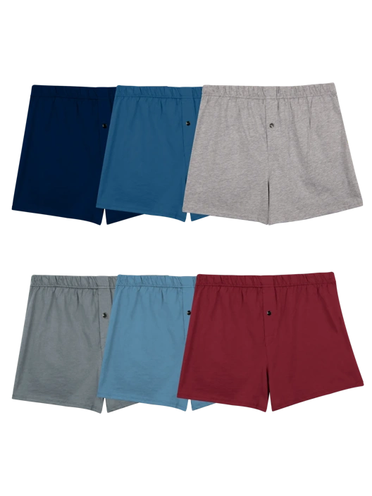 fruit of the loom Men's Knit Boxer Assorted 6 Pack fruit of the loom Men's Knit Boxer Assorted 6 Pack