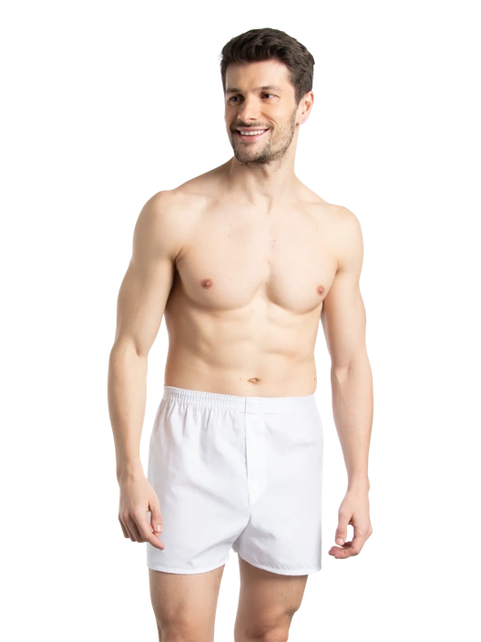 Fruit Of The Loom Men's Woven Boxers White 5 Pack