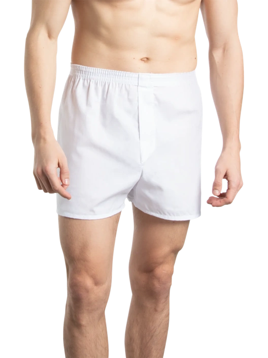 Fruit Of The Loom Men's Woven Boxers White 5 Pack