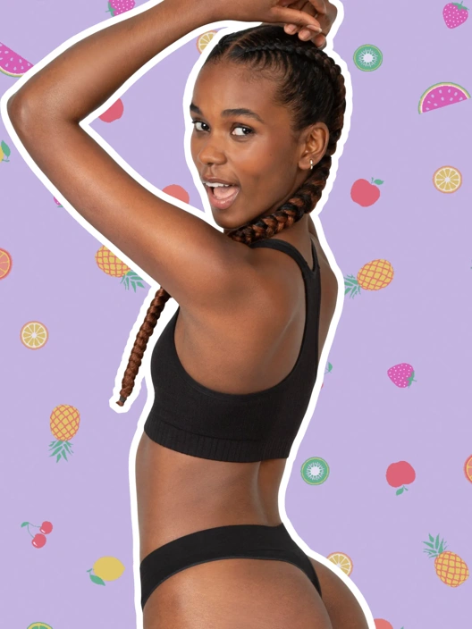 Fruit Of The Loom 'Sneak Chic' Seamless Thong 3 Pack