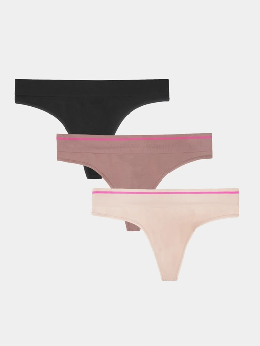 fruit of the loom 'Sneak Chic' Seamless Thong 3 Pack