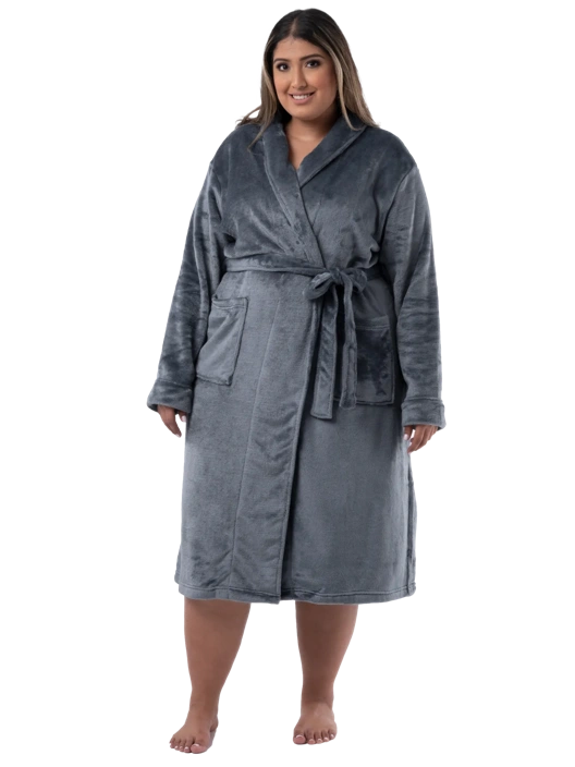 Fruit Of The Loom Women's Plus Fleece Robe