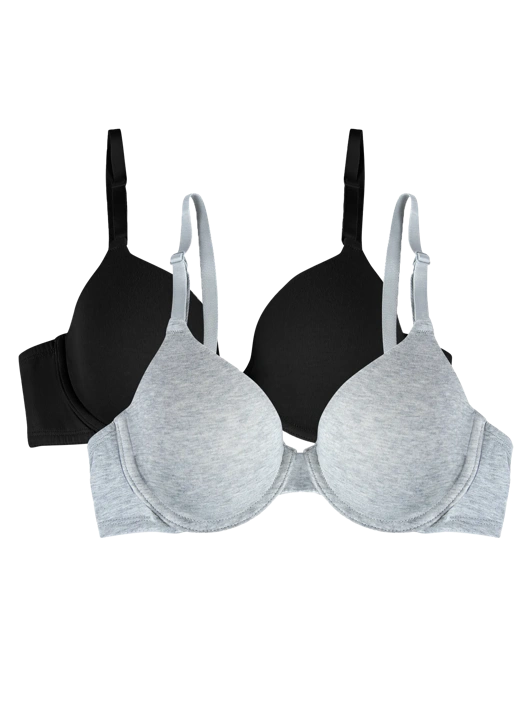 Fruit Of The Loom Women's T-Shirt Bra 2 Pack