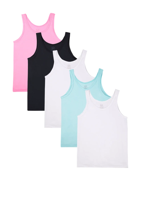 Fruit Of The Loom Girls' Eversoft® Tank Assorted 5 Pack