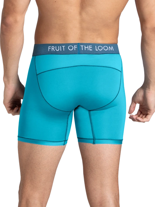 Fruit Of The Loom Men's 360 Stretch Active Mesh Zones Boxer Brief Assorted 3 Pack