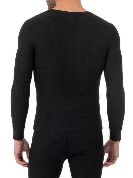 Fruit Of The Loom Men's & Big Men's Waffle Thermal Crew Top 2 Pack