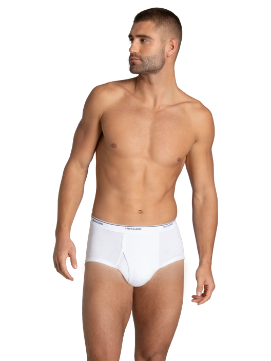 Fruit Of The Loom Men's Classic Brief White Assorted 6 Pack