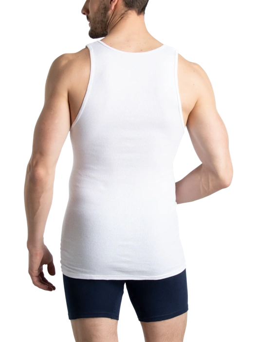 Fruit Of The Loom Men's Classic Fit A-Shirt Extended Sizes White 6 Pack