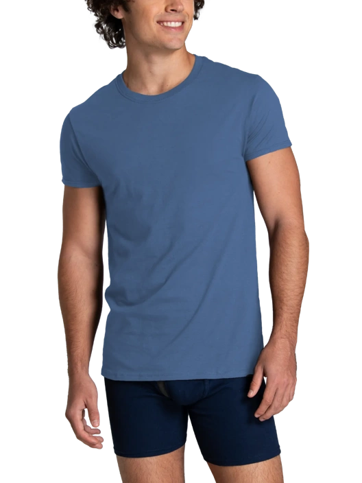 Fruit Of The Loom Men's Classic Fit Crew T-Shirt Extended Sizes Assorted 6 Pack