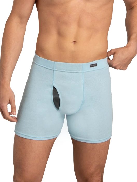 Fruit Of The Loom Men's CoolZone® Covered Waistband Boxer Brief Assorted 6 Pack