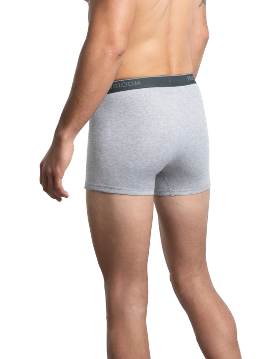 Fruit Of The Loom Men's CoolZone® Fly Short Leg Boxer Briefs Black And Gray 7 Pack