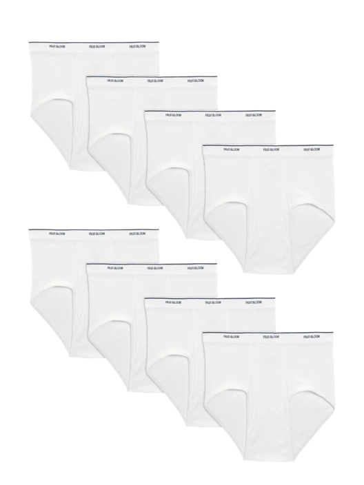 fruit of the loom Men's Cotton Briefs Extended Sizes White 8 Pack fruit of the loom Men's Cotton Briefs Extended Sizes White 8 Pack
