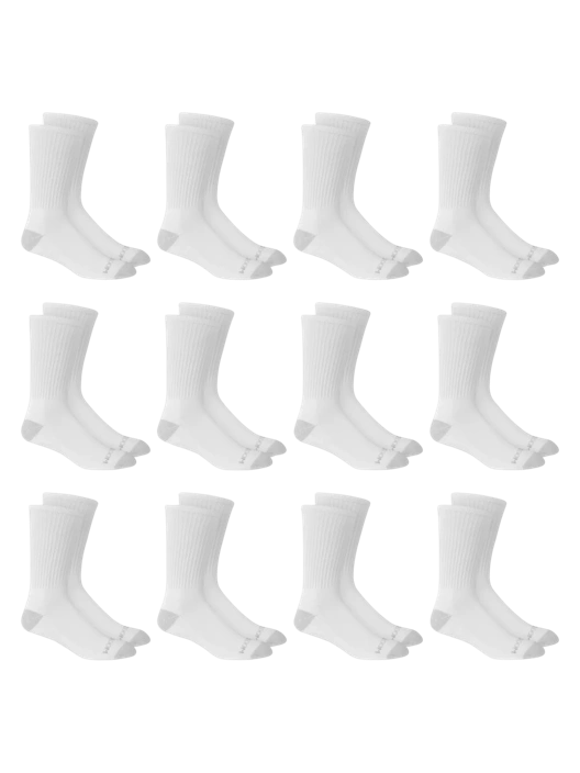 Fruit Of The Loom Men's Dual Defense® Crew Socks 12 Pack