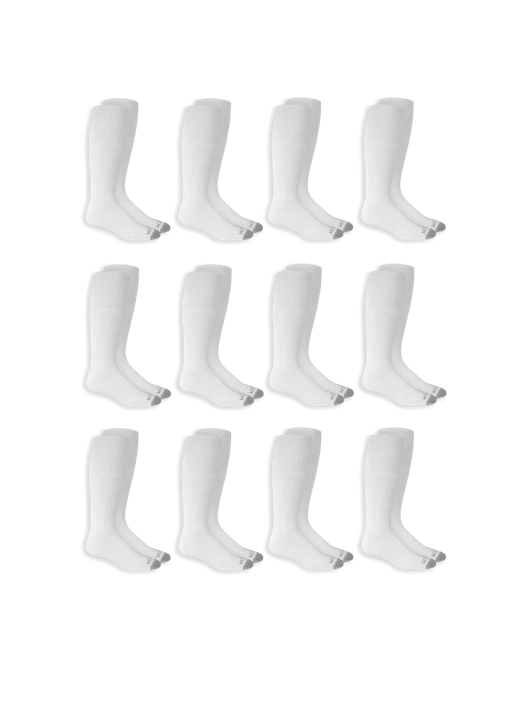 fruit of the loom Men's Dual Defense® Tube Socks White 12 Pack fruit of the loom Men's Dual Defense® Tube Socks White 12 Pack