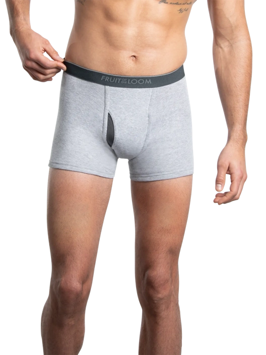 Fruit Of The Loom Men's EverSoft®  CoolZone® Assorted Boxer Briefs Extended Sizes 4 Pack