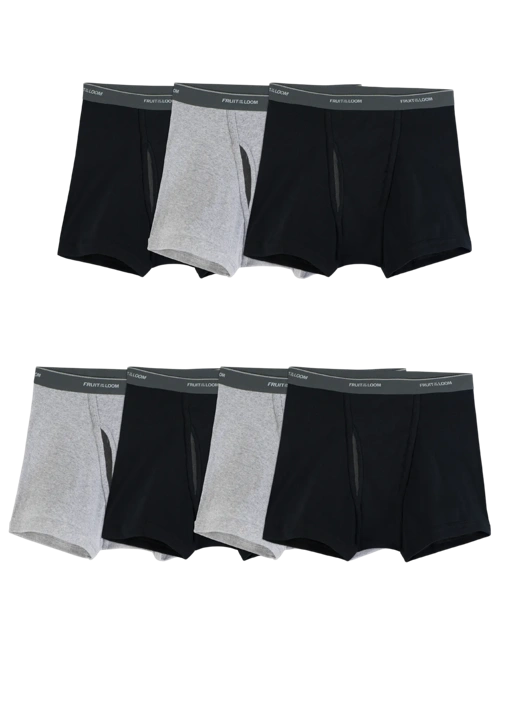 fruit of the loom Men's EverSoft®  CoolZone® Assorted Boxer Briefs Extended Sizes 4 Pack