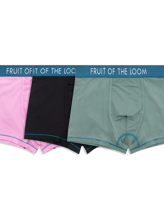 fruit of the loom Men's Getaway Collection™ Trunk Assorted 3 Pack