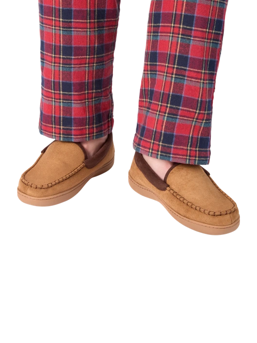 Fruit Of The Loom Men's Microsuede Venetian Slipper