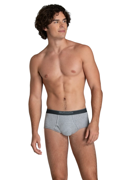Fruit Of The Loom Men's Mid-Rise Brief Assorted 6 Pack
