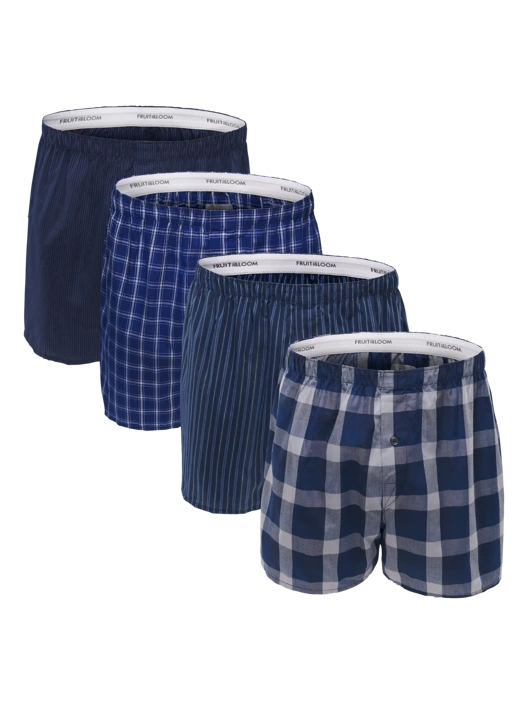 fruit of the loom Men's Premium Boxers Assorted Plaid 4 Pack fruit of the loom Men's Premium Boxers Assorted Plaid 4 Pack