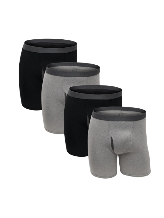 fruit of the loom Men's Premium CoolZone® Boxer Briefs Black and Gray 4 Pack fruit of the loom Men's Premium CoolZone® Boxer Briefs Black and Gray 4 Pack
