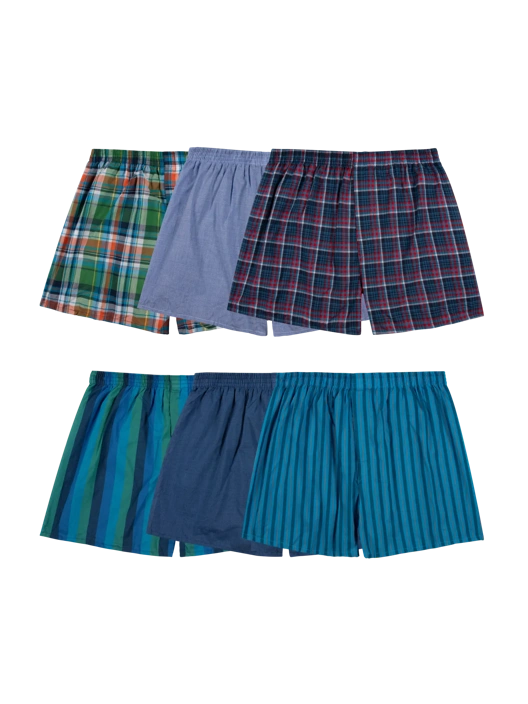 fruit of the loom Men's Tartan Boxer Assorted 6 Pack fruit of the loom Men's Tartan Boxer Assorted 6 Pack