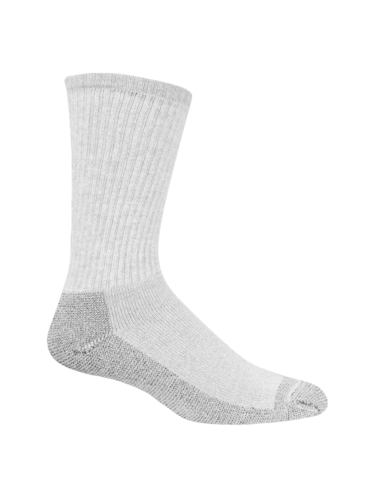 Fruit Of The Loom Men's Work Gear™ Crew Socks Gray 10 Pack Size 6-12