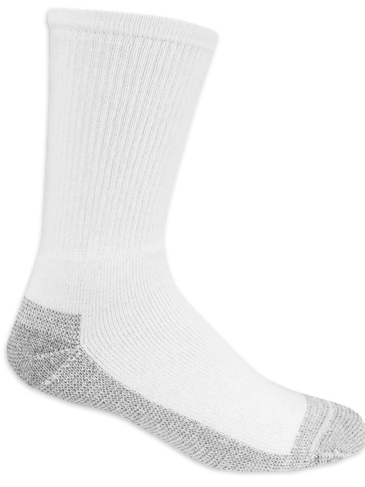 fruit of the loom Men's Work Gear™ Crew Socks White 10 Pack fruit of the loom Men's Work Gear™ Crew Socks White 10 Pack