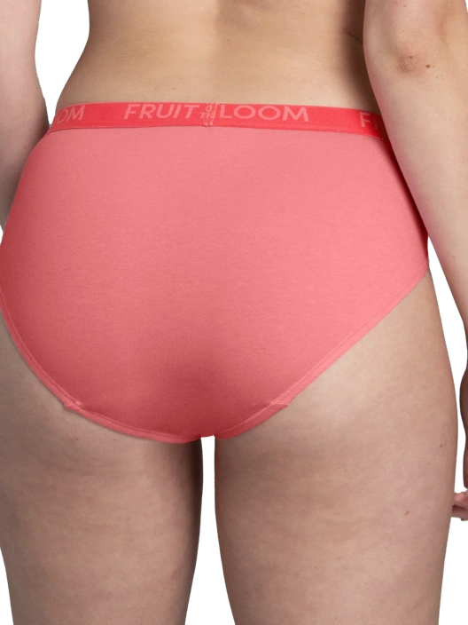 Fruit Of The Loom Signature Women's ENERGIZE Cotton Stretch Hi-Cut Assorted 6 Pack