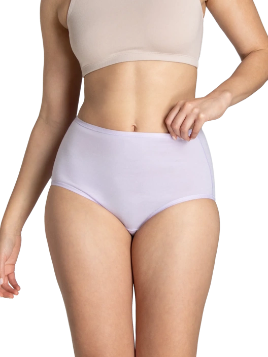 Fruit Of The Loom Women's 360 Stretch Cottony Comfort Brief Assorted 6 Pack