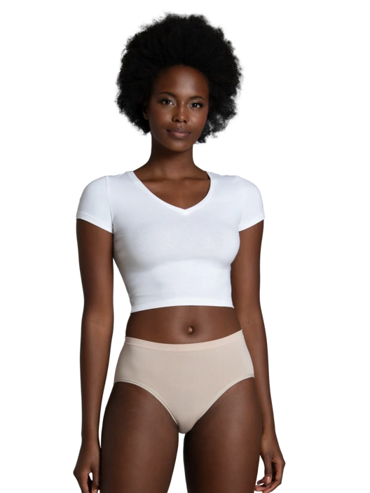 Fruit Of The Loom Women's 360 Stretch Seamless Hipster Panty Assorted 6 Pack