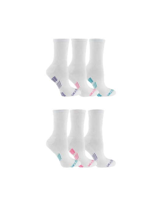 Fruit Of The Loom Women's Active Crew Sock 6 Pack Size L