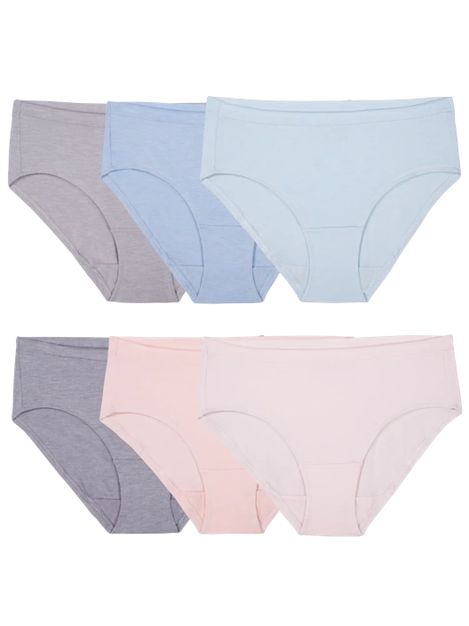 fruit of the loom Women's Beyondsoft Hipster Panty Assorted 6 Pack