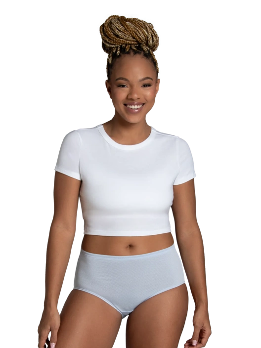 Fruit Of The Loom Women's Breathable Micro-Mesh Low-Rise Brief Panty Assorted 6 Pack