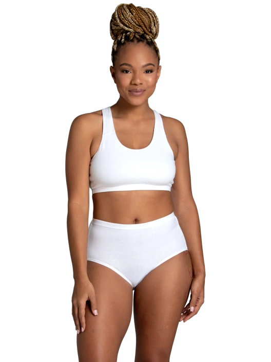 Fruit Of The Loom Women's Brief Panty White 12 Pack
