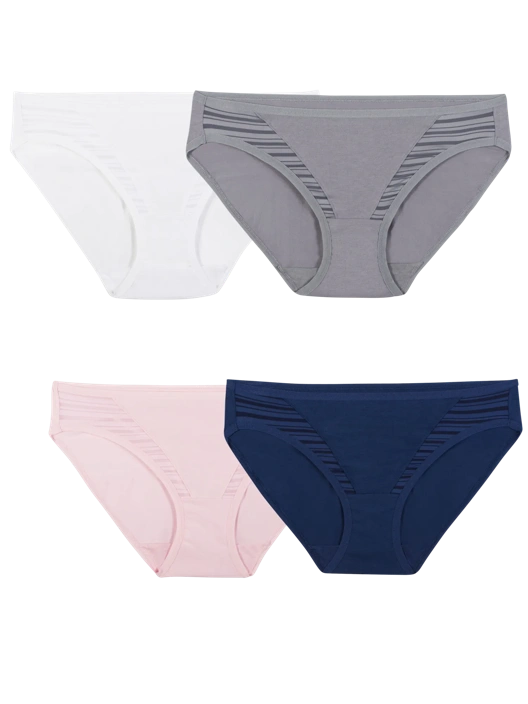 fruit of the loom Women's CoolBlend Bikini Panty Assorted 4 Pack