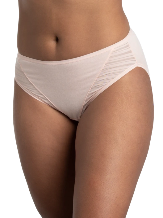 Fruit Of The Loom Women's CoolBlend Hi-Cut Panty Assorted 4 Pack