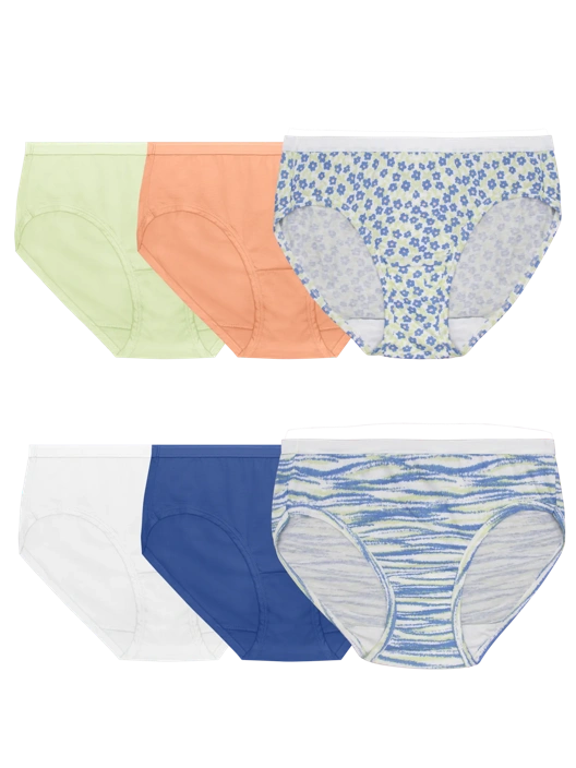 fruit of the loom Women's Cotton Hipster Panty Assorted 6 Pack fruit of the loom Women's Cotton Hipster Panty Assorted 6 Pack