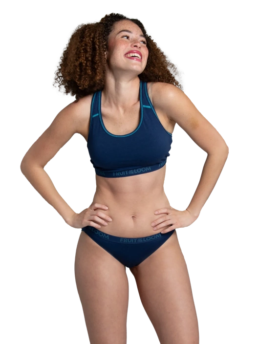 Fruit Of The Loom Women's ENERGIZE Cotton Stretch Bikini Assorted 4 Pack