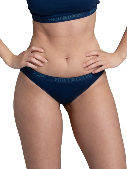 Fruit Of The Loom Women's ENERGIZE Cotton Stretch Bikini Assorted 4 Pack
