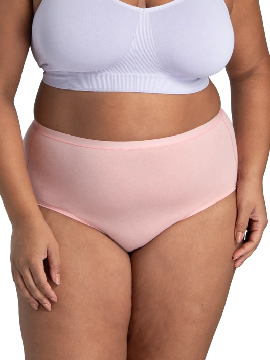 Fruit Of The Loom Women's Fit For Me 360 Stretch Cottony Comfort Brief Panty Assorted 6 Pack