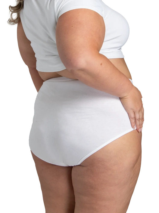 Fruit Of The Loom Women's Fit For Me Cotton Brief Panty White 6 Pack