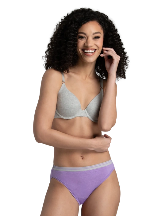 Fruit Of The Loom Women's Heather Bikini Panty Assorted 6 Pack