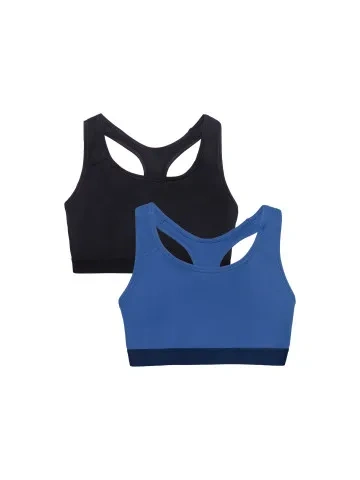 Fruit Of The Loom Women’s Medium Impact Sports Bra Assorted 2 Pack