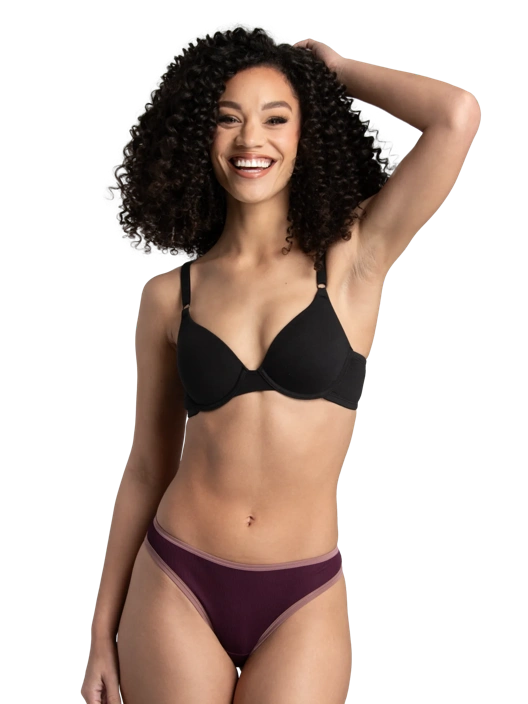 Fruit Of The Loom Women's Microfiber Ribbed Thong Assorted 6 Pack