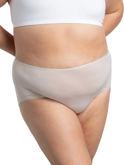 Fruit Of The Loom Women's Plus Fit For Me® Breathable Cooling Stripes Brief Panty Assorted 6 Pack