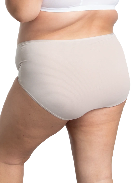 Fruit Of The Loom Women's Plus Fit For Me® Breathable Cooling Stripes Brief Panty Assorted 6 Pack